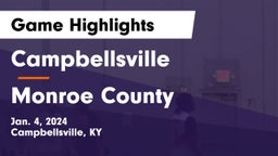 Campbellsville  vs Monroe County  Game Highlights - Jan. 4, 2024