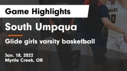 South Umpqua  vs Glide girls varsity basketball  Game Highlights - Jan. 18, 2022