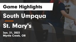 South Umpqua  vs St. Mary's  Game Highlights - Jan. 21, 2022