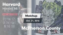 Matchup: Harvard vs. McPherson County  2016