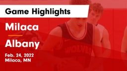 Milaca  vs Albany  Game Highlights - Feb. 24, 2022