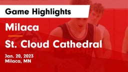 Milaca  vs St. Cloud Cathedral  Game Highlights - Jan. 20, 2023