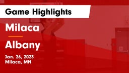 Milaca  vs Albany  Game Highlights - Jan. 26, 2023