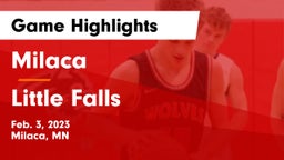 Milaca  vs Little Falls Game Highlights - Feb. 3, 2023
