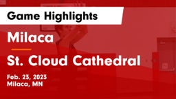 Milaca  vs St. Cloud Cathedral  Game Highlights - Feb. 23, 2023