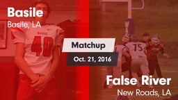 Matchup: Basile vs. False River  2016