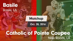 Matchup: Basile vs. Catholic of Pointe Coupee 2016