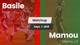Matchup: Basile vs. Mamou  2018