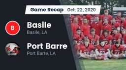 Recap: Basile  vs. Port Barre  2020