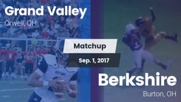 Matchup: Grand Valley vs. Berkshire  2017