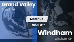 Matchup: Grand Valley vs. Windham  2017