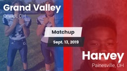 Matchup: Grand Valley vs. Harvey  2019