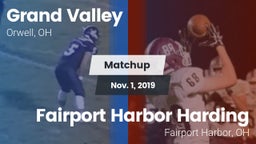 Matchup: Grand Valley vs. Fairport Harbor Harding  2019