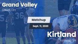Matchup: Grand Valley vs. Kirtland  2020
