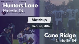 Matchup: Hunters Lane vs. Cane Ridge  2016