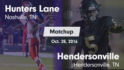 Matchup: Hunters Lane vs. Hendersonville  2016