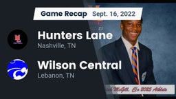 Recap: Hunters Lane  vs. Wilson Central  2022