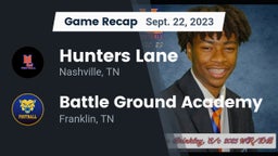 Recap: Hunters Lane  vs. Battle Ground Academy  2023