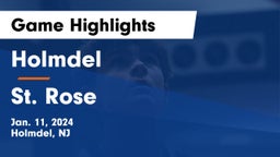Holmdel  vs St. Rose  Game Highlights - Jan. 11, 2024