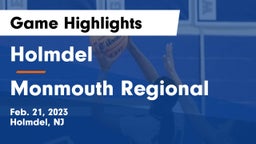 Holmdel  vs Monmouth Regional  Game Highlights - Feb. 21, 2023