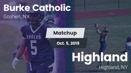 Matchup: Burke Catholic vs. Highland  2019