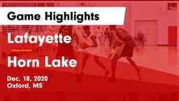 Lafayette  vs Horn Lake  Game Highlights - Dec. 18, 2020