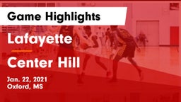 Lafayette  vs Center Hill  Game Highlights - Jan. 22, 2021