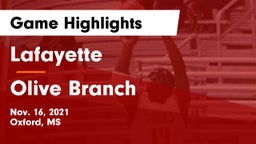 Lafayette  vs Olive Branch Game Highlights - Nov. 16, 2021