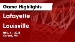 Lafayette  vs Louisville  Game Highlights - Nov. 11, 2023