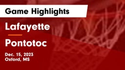 Lafayette  vs Pontotoc  Game Highlights - Dec. 15, 2023