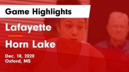 Lafayette  vs Horn Lake Game Highlights - Dec. 18, 2020