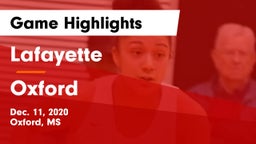 Lafayette  vs Oxford  Game Highlights - Dec. 11, 2020