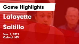 Lafayette  vs Saltillo  Game Highlights - Jan. 5, 2021