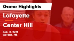 Lafayette  vs Center Hill  Game Highlights - Feb. 8, 2021