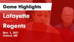 Lafayette  vs Regents Game Highlights - Nov. 2, 2021