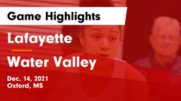 Lafayette  vs Water Valley  Game Highlights - Dec. 14, 2021