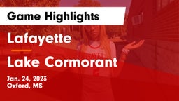 Lafayette  vs Lake Cormorant  Game Highlights - Jan. 24, 2023