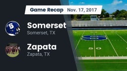 Recap: Somerset  vs. Zapata  2017