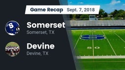 Recap: Somerset  vs. Devine  2018