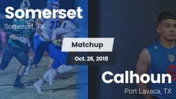 Matchup: Somerset vs. Calhoun  2018