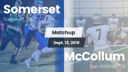 Matchup: Somerset vs. McCollum  2019