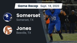Recap: Somerset  vs. Jones  2020