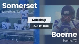Matchup: Somerset vs. Boerne  2020