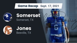 Recap: Somerset  vs. Jones  2021