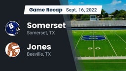 Recap: Somerset  vs. Jones  2022