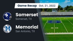 Recap: Somerset  vs. Memorial  2022