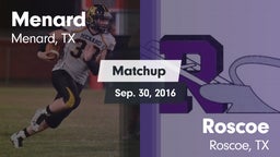 Matchup: Menard vs. Roscoe  2016