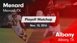 Matchup: Menard vs. Albany  2016