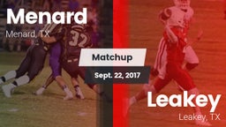Matchup: Menard vs. Leakey  2017