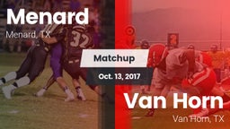 Matchup: Menard vs. Van Horn  2017